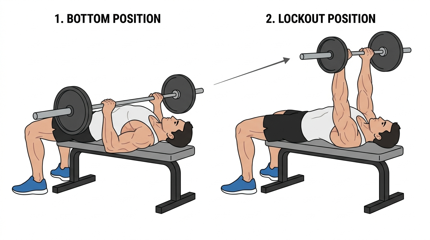 Barbell bench press form